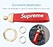 Latest fashion keychain Car keychain Keychain for Men and Women rubber metal keychain couple keychain urban style keychain（Red Gold）