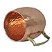 Hammered Copper Moscow Mule Mug Handmade of 100% Pure Copper, Brass Handle Hammered Moscow Mule Mug / Cup 16 Ounce,set Of-2, by CGP