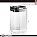 Gourmia GEC9785 Airtight Food Storage Containers, 3 Pack, 2.3 Liter – Stackable, Easy Lock Clear Organizers with Airtight Lids - Preserves and Keeps Dry Goods Fresh and Dry – Space Saving, BPA Free