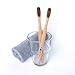 Karbon Charcoal Infused Bamboo Toothbrushes (5 Pack) W/Bamboo Toothpicks Soft Bristles Biodegradable BPA Free