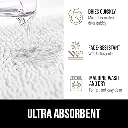 Gorilla Grip The Original Bath Rug 24x17, Thick