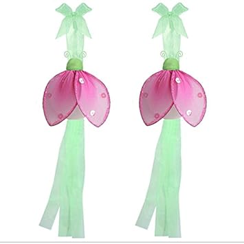 Amazon Com Ladybug Curtain Tiebacks Green Pink Glitter Nylon