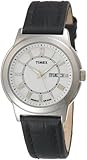 Timex Men's T2E591 Classic Black Leather Strap Watch