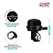 Arltb Mini Aluminum Bike Bell 20-22mm for Kids Durable Crisp Loud Anti Rust Fit Mini Bicycle Bells Handlebars Horn Accessories (5 Colors)