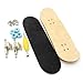 iSaddle Maple Wooden Fingerboard with Blue Bearing Wheels Nuts Trucks Tool Kit