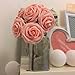 Topixdeals Artificial Flower Rose, 10pcs Real Touch Artificial Roses for DIY Bouquets Wedding Party Baby Shower Home Decor (PINK-10pcs)