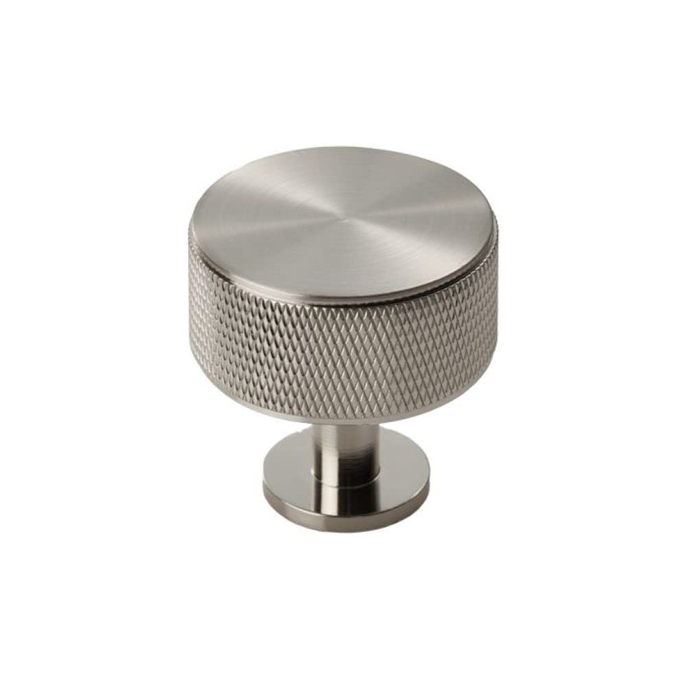 Carlisle Brass Knurled Cabinet Radio Knob,Satin Nickel,FTD703
