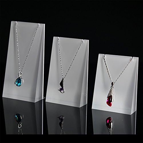 Latest Version Lucency Acrylic 3 Pcs/set Stand Holder Jewelry Display Show Pedestal Chain