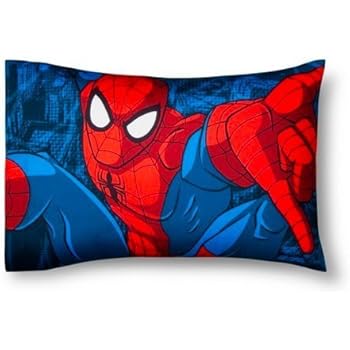 Amazon Com Franco Marvel Spider Man Red Blue Pillow Case