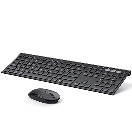 TechGround Bluetooth Keyboard & Mouse, MultiDevice Wireless Keyboard