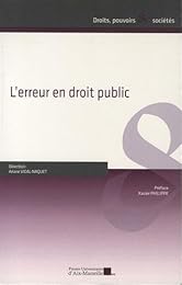 L' erreur en droit public