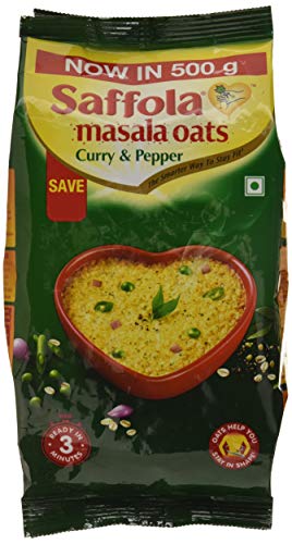 Saffola Maslal Oats - Curry & Pepper - 400g -Export Pack
