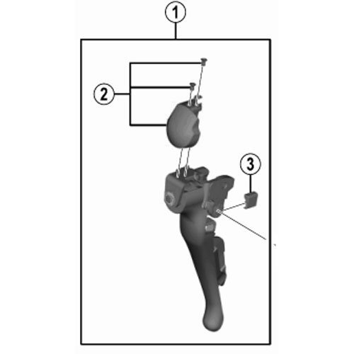 Shimano SPARE PART ST5800 RH main lever assy SR