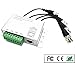 OdiySurveil(TM) 4-CH Passive HD Transceiver,BNC RJ45 UTP Cable Converter for 720P/1080P HD-CVI/TVI/AHD CCTV Camera