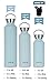 MIRA 34 Oz Stainless Steel Vacuum Insulated Water Bottle | Thermos Keeps Drink Cold for 24 hours & Hot for 12 hours, Doesn't Sweat | Large Powder Coated Sports Flask 2 Lids | Matte Pearl Blue