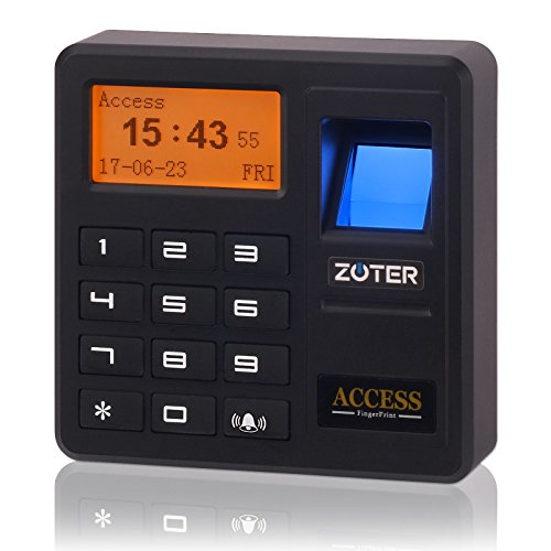 Access Control Reader, Fingerprint, ZOTER Door Controller Keypad 125Khz RFID Card Password Entry Office