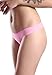 Wealurre Women's Microfiber Low Rise No Show Thong Pantie(B/W/A/BL/TU/PI,S)