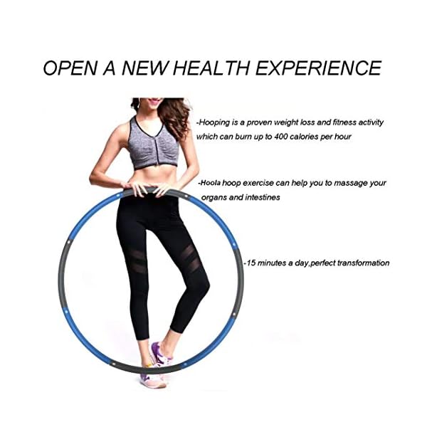 NEOWEEK Exercise Hoop for Adults, Weighted Fitness Hoop for Exercise