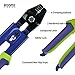 Booms Fishing CP1 Fishing Crimping Pliers with Built-in Wire Cutters, Fishing Leader Crimping Tool Crimp Sleeve Pliers, Blue