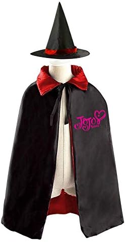 WeERNUO Jojo-Siwa Halloween Cloak Witch Wizard Cloak with Hat for Kids