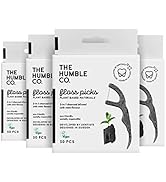The Humble Co. Natural Dental Floss Picks (200 Count) - Vegan, Sustainable