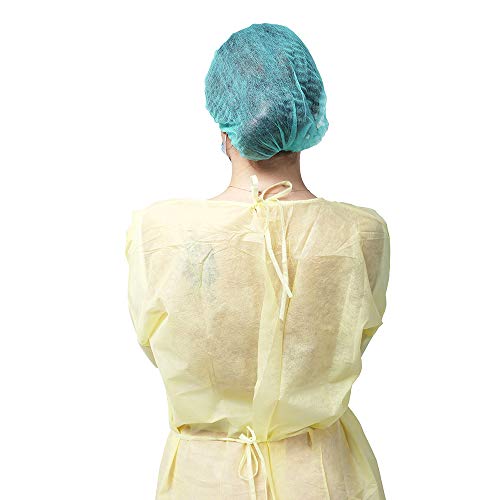 Disposable Isolation Gown Polypropylene Lab Gown with Knit Cuff Long