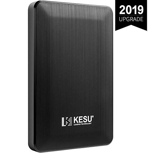 2.5 2TB Ultra Slim Portable External Hard Drive USB3.0 HDD Storage for PC, Mac, Desktop, Laptop, MacBook, Chromebook, Xbox One, Xbox 360, PS4(Black)