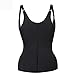 FOMANSH Waist Trainer Cincher Women Corset Tummy Control Shapewear Adjustable Straps Body Slimmer (X-Large) Black