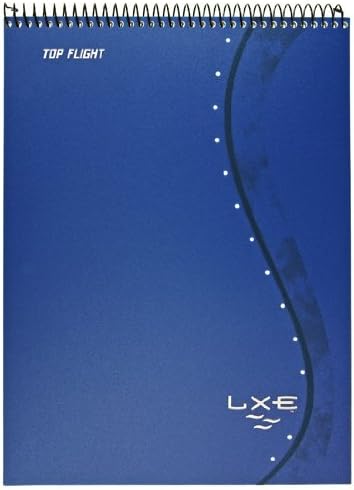 Top Flight LXE 1-Subject Translucent Poly Cover Twin Top Wire Notebook, 70 Sheets, College Rule, 11 x 8.5 Inches, 1 Notebook, Cover May Vary (43059)