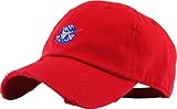 KBSV-044 RED Spaceship Vintage Dad Hat Baseball Cap Polo Style Adjustable