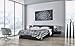 MyArton Textured Abstract Squares Canvas Wall Art Hand Painted Modern Silver Oil Painting for Decoration Ready to Hang 48x24inch
