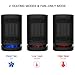2 in1 950W Portable Electric Ceramic Space Heaters for Indoor use Energy efficient,Small Space Heater Fan oscillating with Automatic Shut Off and tip Over Protection for Bedroom/Office/Large Room