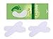 Happystep Cotton Terry Cloth Insoles, Barefoot Shoe Inserts, Sweat Absorption, Odor Control, Moisture-Wicking, Washable and Reusable, Zero Drop Shoe Insoles, 2 Pairs of White (Women Size 7)