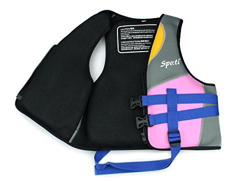 Child Buoyancy Aid swim vest - (2018 New Design) Kids Neoprene Swim Jacket, Suitable for 7 To 8 Years Old the water sports