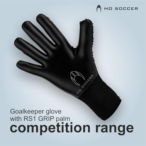 HO Soccer KONTROL Alert Blackout Goalkeeper Gloves, Unisex Adult.