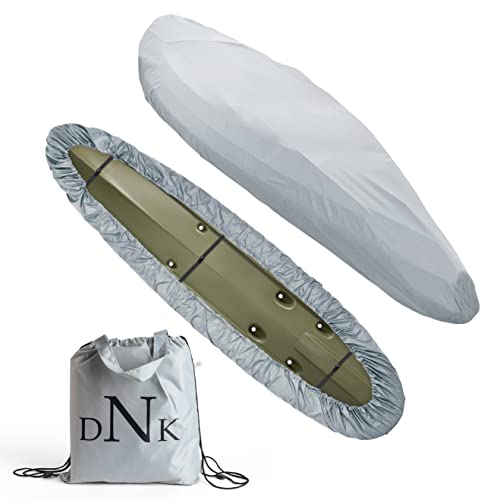 Kayak Cover 300D, Waterproof Canoe and Covers for Outdoor Storage, Fits