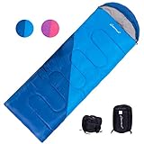 Clostnature Sleeping Bag - Lightweight Waterproof Camping Sleeping Bag for Adults, Kids, Women, Men's Hiking, Outdoors, Mountaineering - Compression Sack Included