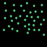 Hatop 100PC Kids Bedroom Fluorescent Glow In The Dark Stars Wall Stickers (Pink)