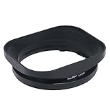 Haoge LH-X53 Bayonet Square Metal Lens Hood for Fujifilm Fuji Fujinon XF 35mm F1.4 R / XF35mmF1.4 R, XF 18mm F2 R / XF18mmF2 R Lens on X-Pro2 X-Pro1 X-T2 X-T1 X-T20 X-T10 X-E2S X-A5 X-A20 X-E3 X-H1