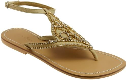 Skemo Crown Women's Flat Thong Sandal, Camel