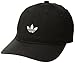 adidas Originals Men's Relaxed Modern II Strapback Cap, Black/Silver, One Size
