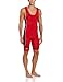 Asics Men's Unrestrained Wrestling Singlet (Red/Black)