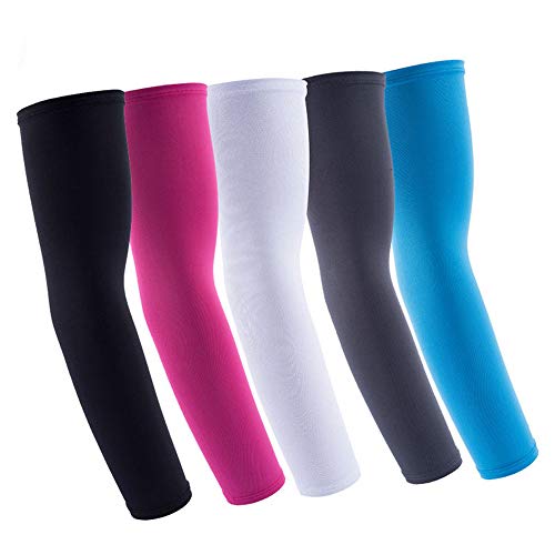 SUPOW Outdoor Sports Bike, Cycling, Hiking Armband Basketball, Baseball, Football, Shooting, Arms Protector, Breathable, Lycra, Uv Protection, Sweat Fast Dry Arm Cooler Guard, Warmer Sleeves, Purple
