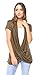 Free to Live Women's Lightweight Short Sleeve Criss Cross Pullover Nursing Top Olive