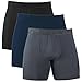 Clevedaur Men's Antimicrobial Lenzing Modal Underwear Stretch Boxer Briefs With Fly, Size S-XXL (3-Pack)