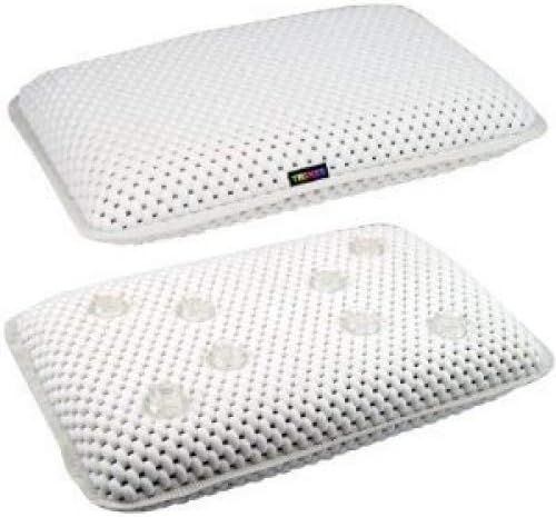 Other ® Waterproof Bath Pillow Cushion Headrest with Suction Cups Ergonomic Luxury 4D design (White) - Image 3