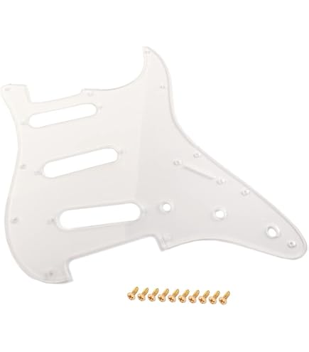 KAISH 11-Hole Blank Strat Pickguard – No Pickup Holes, Plastic, For Electric Guitar