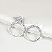 Newshe Vintage Engagement Rings Wedding Set for Women 925 Sterling Silver 3ct Round White Cz Sz 5-10