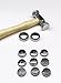 TEXTURING HAMMER WITH SET-9 PATTERNS INTERCHANGEABLE DESIGNS FACES METAL TEXTURE (E 13)