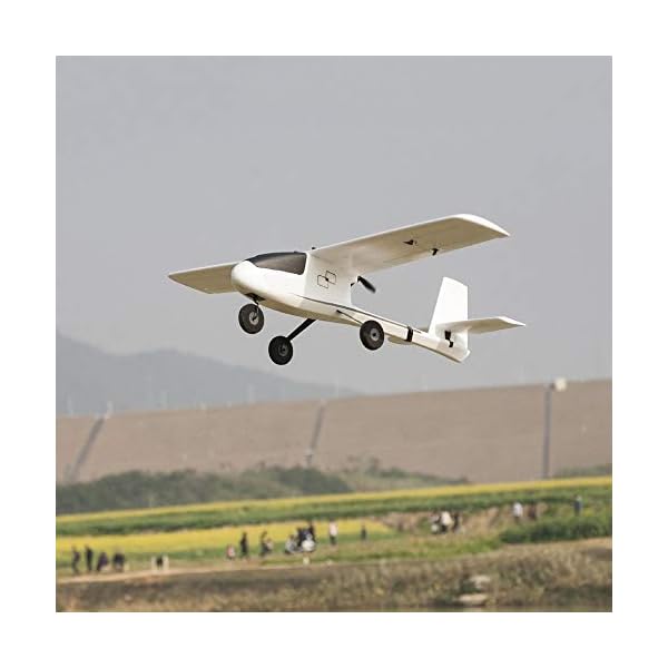 Fernbedienung Flugzeug 1100mm Spannweite EPO Trainer Anfänger RC Flugzeug Glider PNP (Farbe : Weiß, Größe…
